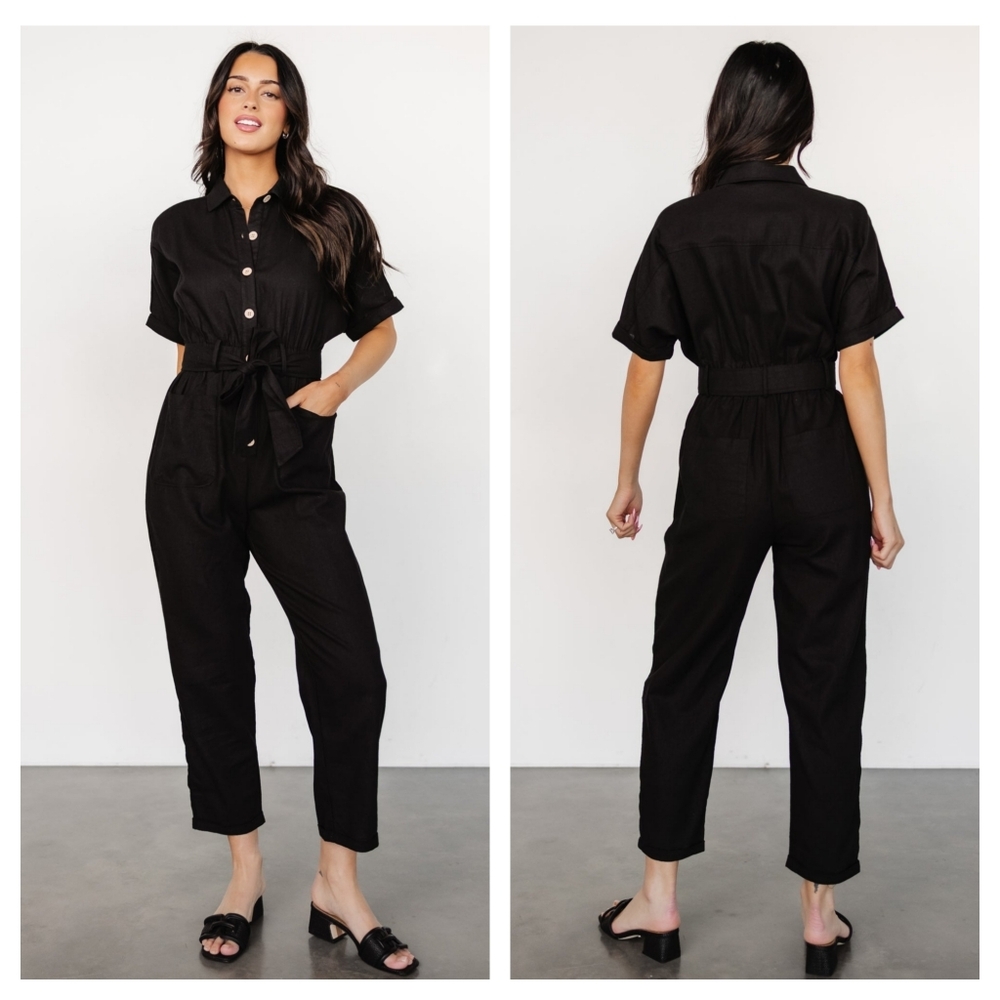 Baltic Born Dallas Button Up Jumpsuit New Without Tags